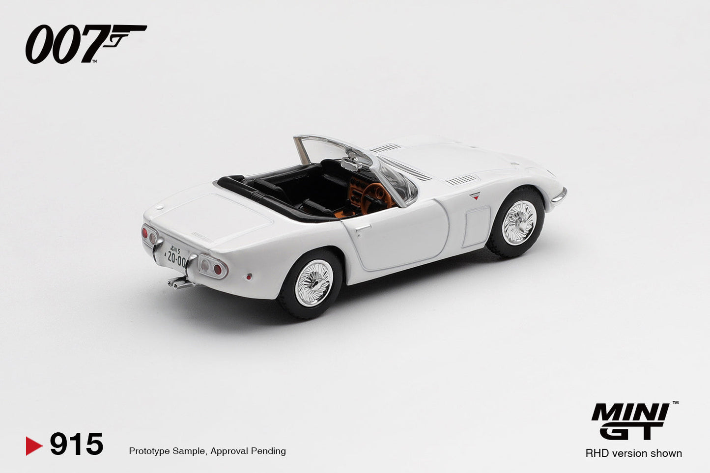 [PRE-ORDER] - Mini GT - Toyota 2000GT You Only Live Twice 007 James Bond 1967 - Scala 1/64 MGT00915-007J Japanese Packaging