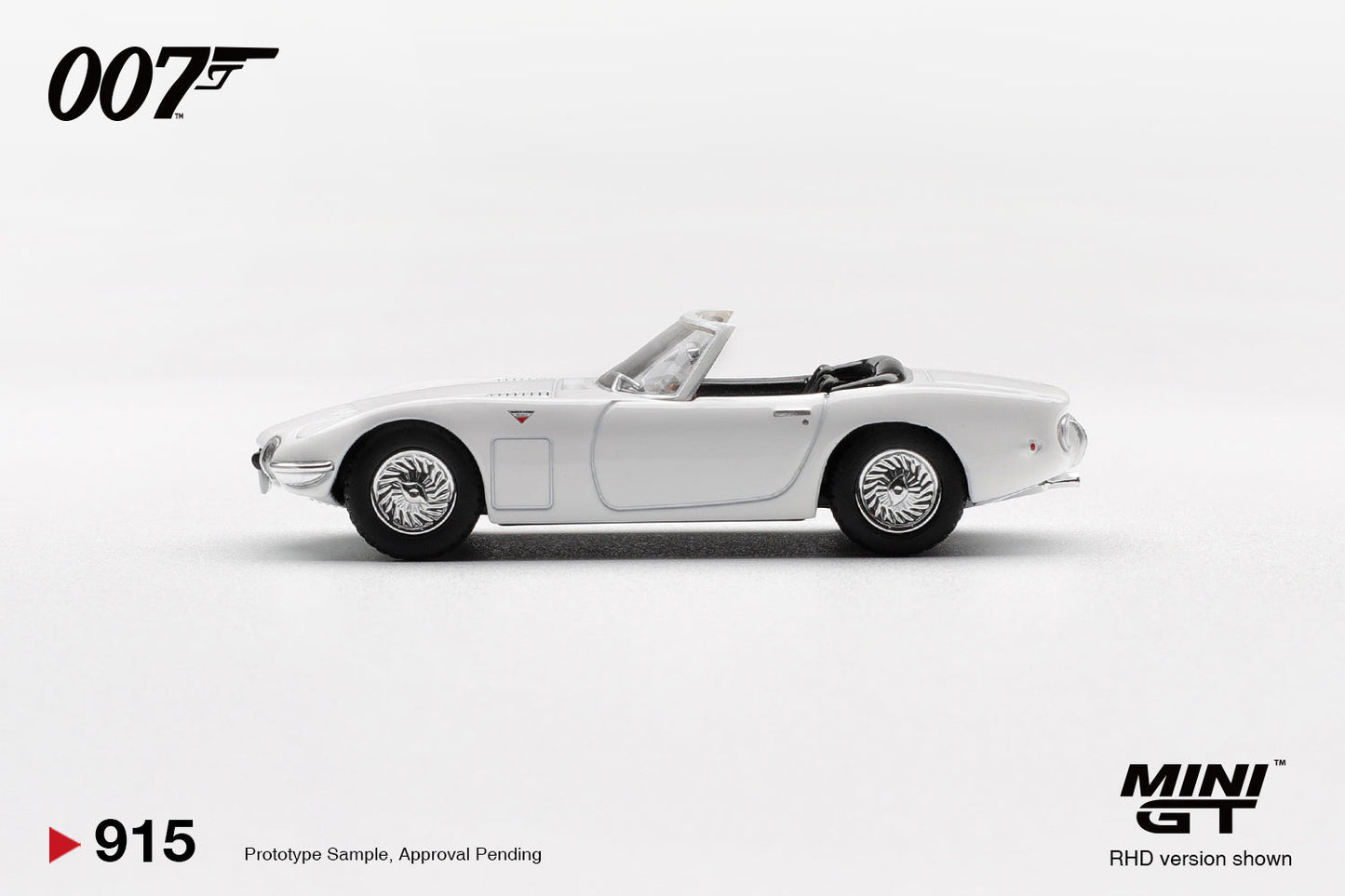 Mini GT - Toyota 2000GT On ne vit que deux fois 007 James Bond 1967 - Échelle 1/64 MGT00915-007I Emballage italien