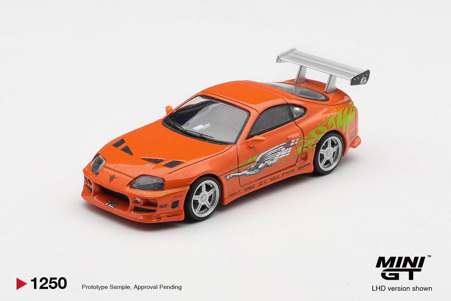 [PRE-ORDER] Mini GT - Toyota Supra MK4 (A80) BOMEX - The Fast and the Furious 2001 - Brian O'Conner - Scala 1/64 MGT01250-BL Blister Packaging