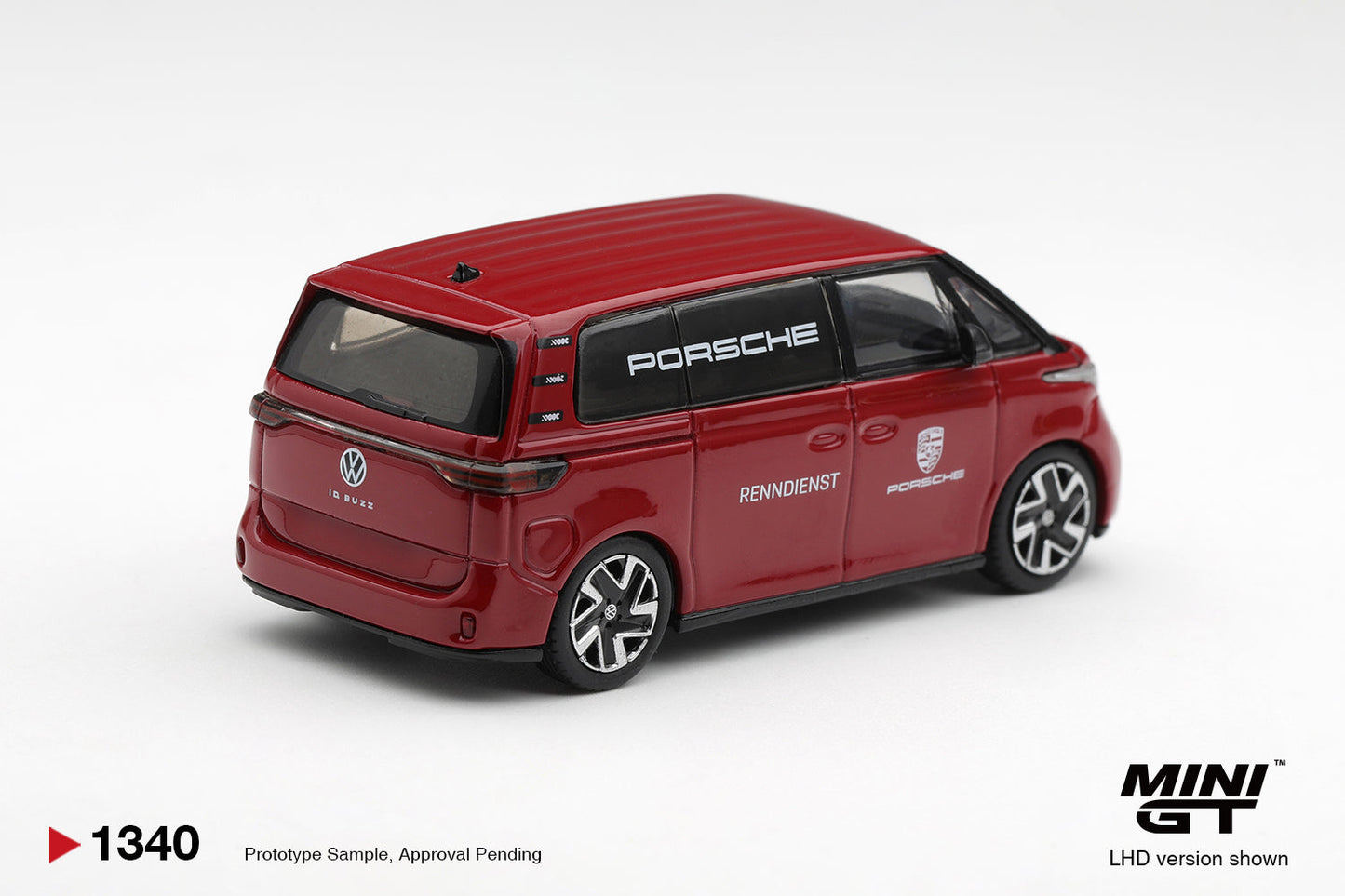 [PRE-ORDER] Mini GT - Volkswagen ID.Buzz Porsche Renndienst Red 2022 - Scala 1/64 MGT01340-L