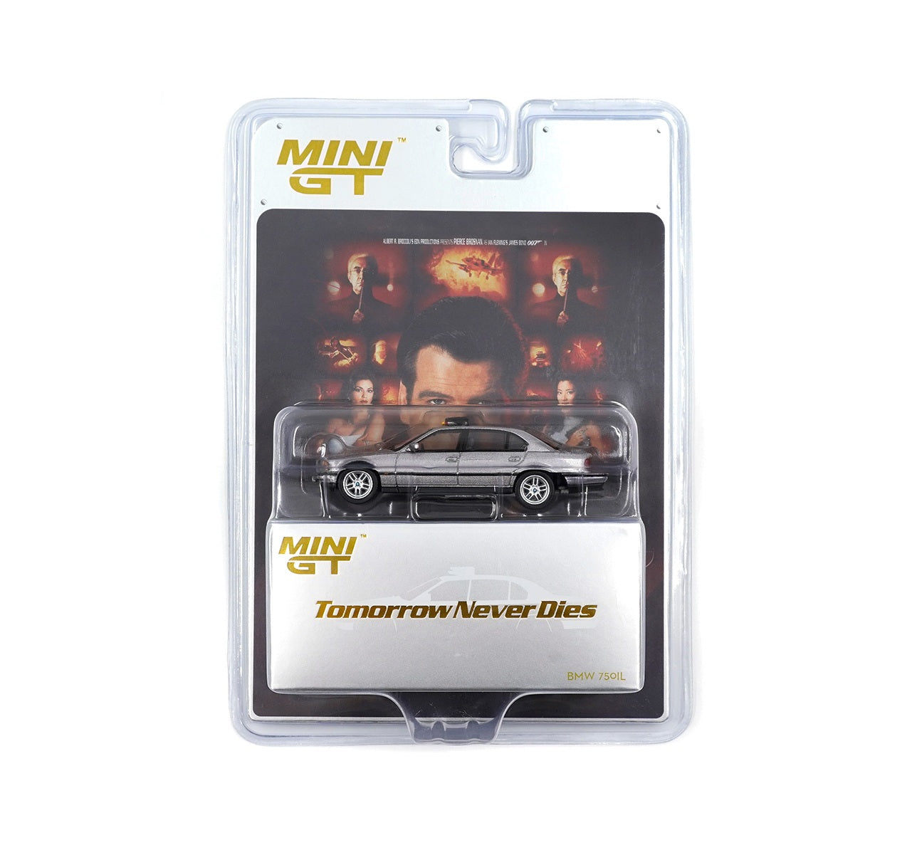 Mini GT - BMW 750IL 007 James Bond "Tomorrow Never Dies" - Scala 1/64 MGT00902-007E English Blister