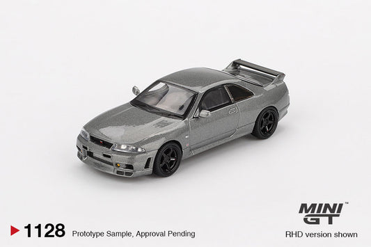 Mini GT - Nissan Skyline GT-R Dark Metal Gray (NISMO BCNR33 CRS Version) - Scale 1/64 MGT01128-R