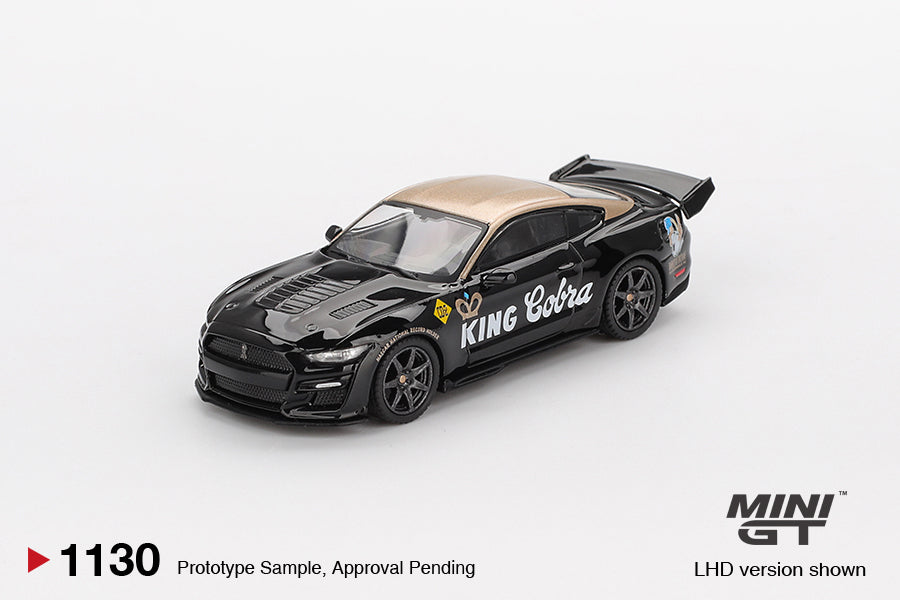 Mini GT - Shelby GT500 Dragon Snake Concept Black/Gold - Scala 1/64 MGT01130-BL Blister Packaging