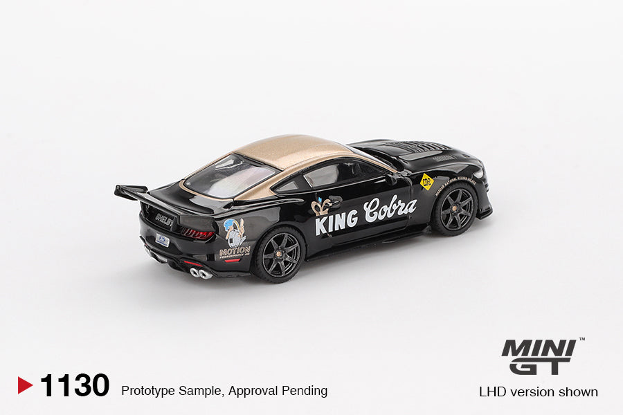 Mini GT - Shelby GT500 Dragon Snake Concept Black/Gold - Scala 1/64 MGT01130-BL Blister Packaging