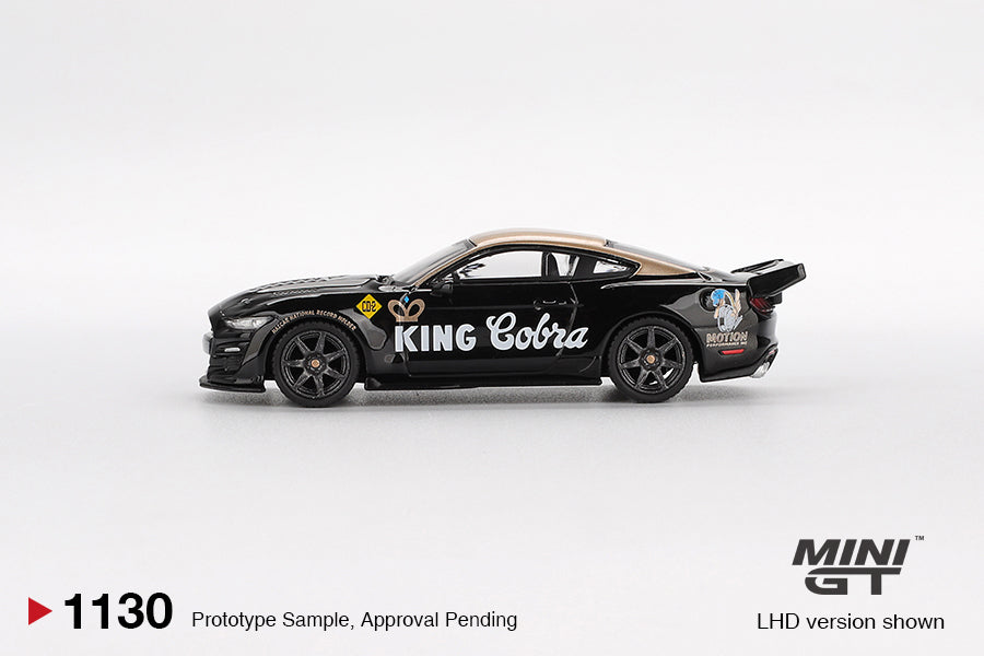 Mini GT - Shelby GT500 Dragon Snake Concept Black/Gold - Scala 1/64 MGT01130-BL Blister Packaging
