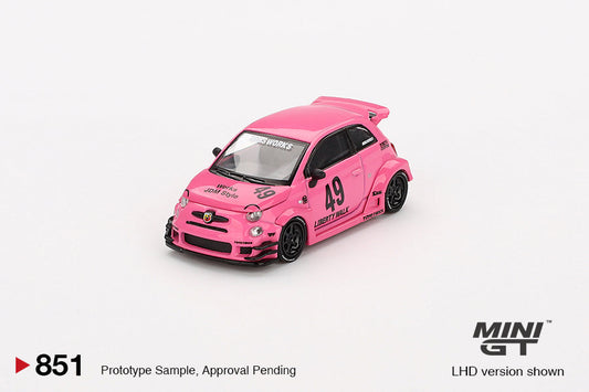 Mini GT - ABARTH 595 LB-WORKS x Abas Works Pink - Scale 1/64 MGT00851-R