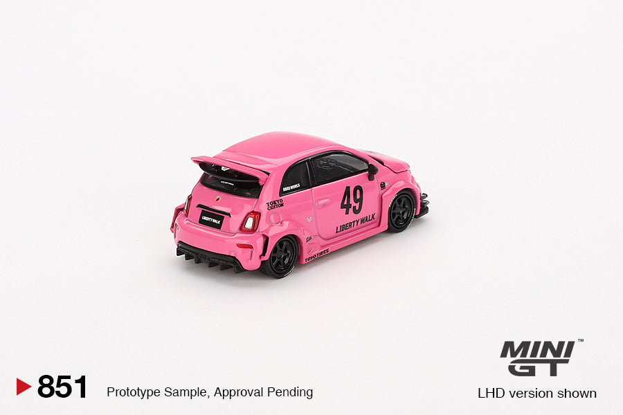 Mini GT - ABARTH 595 LB-WORKS x Abas Works Pink - Scale 1/64 MGT00851-R