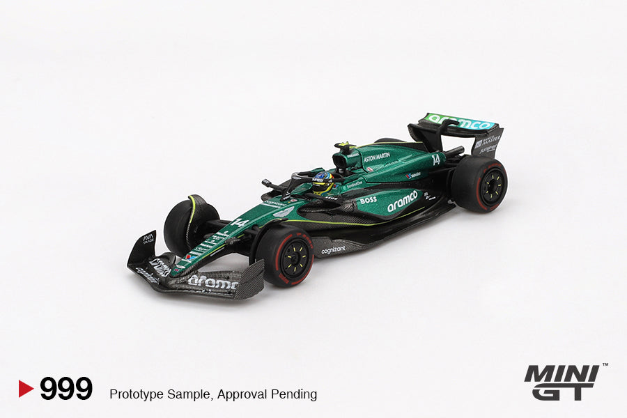 [PRE-ORDER] Mini GT - Aston Martin AMR24 #14 Fernando Alonso F1 Bahrain GP 2024 - Scala 1/64 MGT00999-L