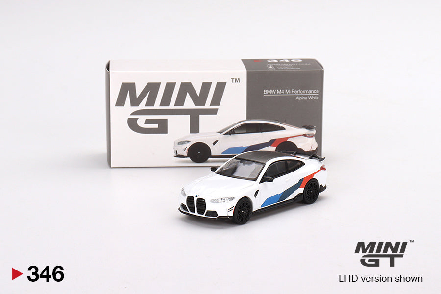 Mini GT - BMW M4 M-Performance (G82) Alpine White - Scale 1/64 MGT00346-R RHD
