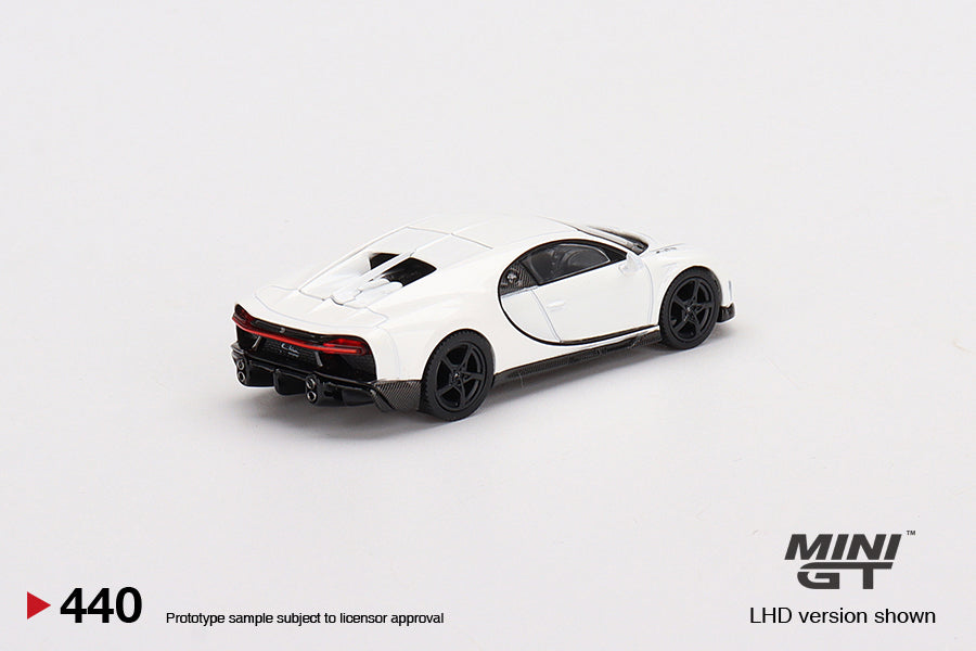 Mini GT - Bugatti Chiron Super Sport White MiJo Exclusives - Scale 1/64 MGT00440-MJ LHD