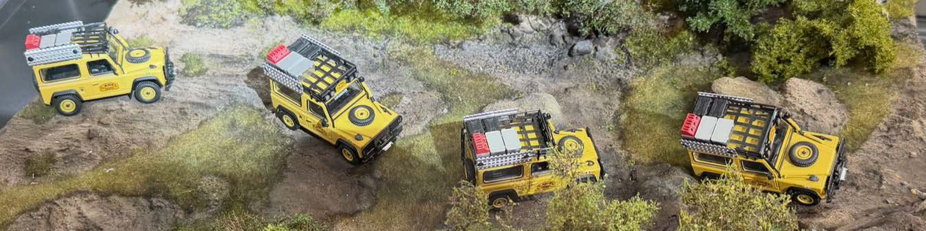 [PRE-ORDER] Mini GT - Range Rover Camel Trophy Sumatra H.Fischer / W.Bays 1981 – 1/64 Scale MGT01312-L
