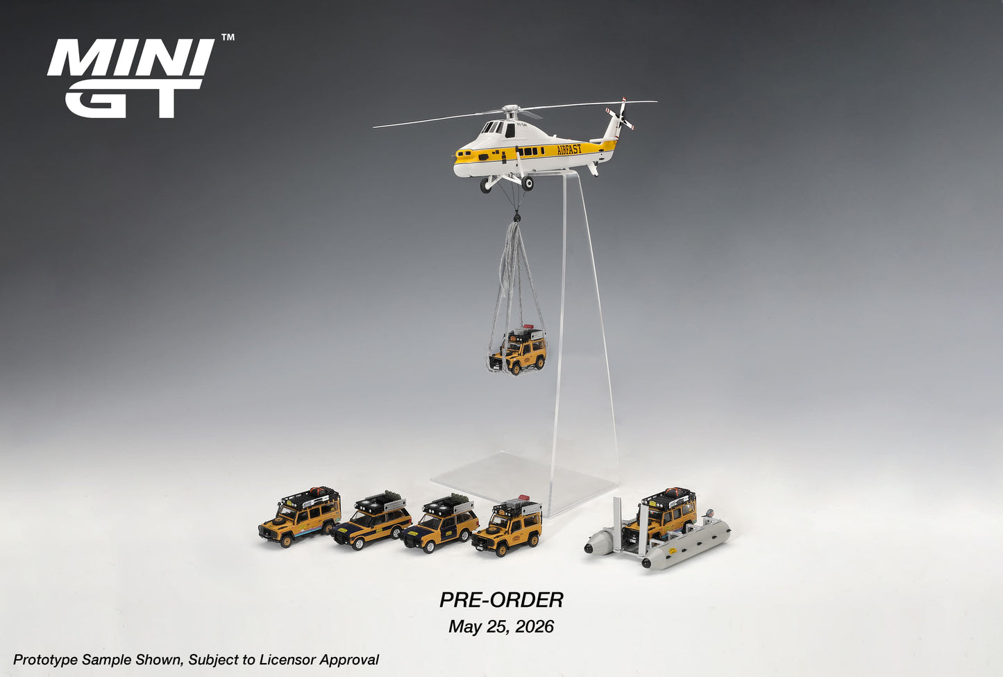[PRE-ORDER] Mini GT - Land Rover Defender 90 Camel Trophy Borneo Team Japan 1985 – 1/64 Scale MGT01307-L