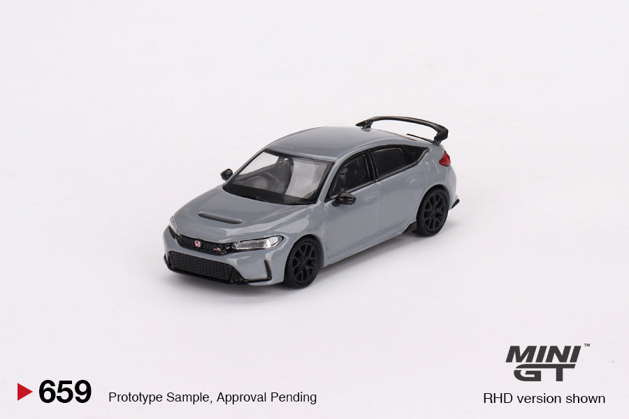 Mini GT - Honda Civic Type R Sonic Gray Pearl 2023 - Scala 1/64 MGT00659