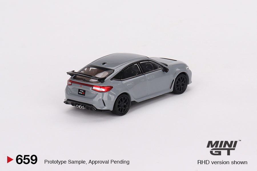 Mini GT - Honda Civic Type R Sonic Gray Pearl 2023 - Scala 1/64 MGT00659