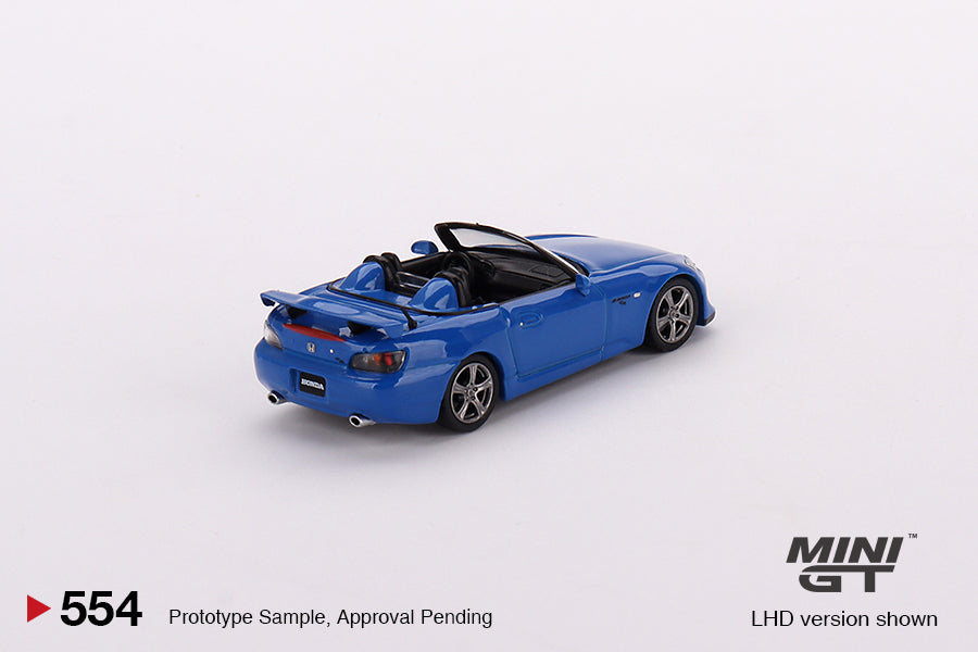 Mini GT - Honda S2000 (AP2) CR Apex Blue LHD - Scala 1/64 MGT00554-L