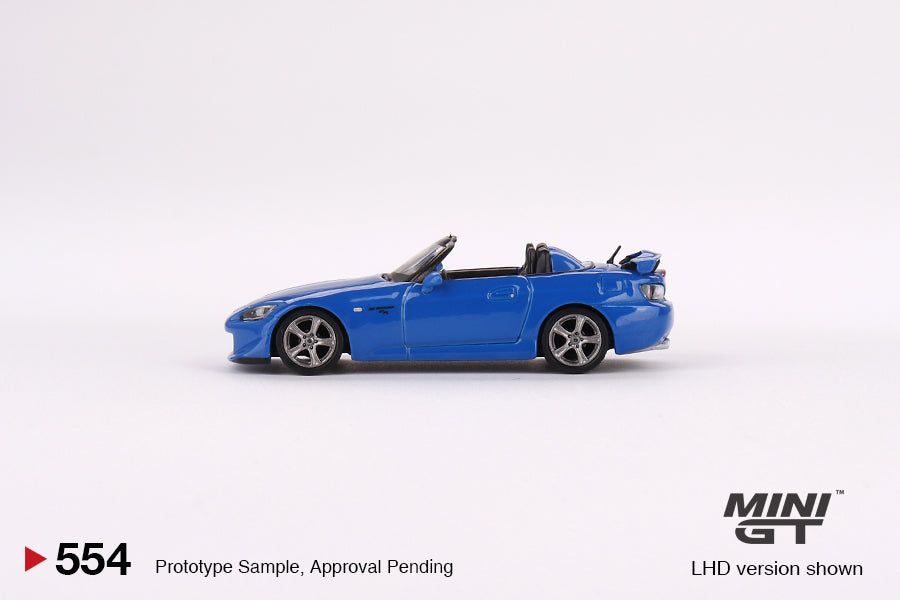 Mini GT - Honda S2000 (AP2) CR Apex Blue LHD - Scala 1/64 MGT00554-L
