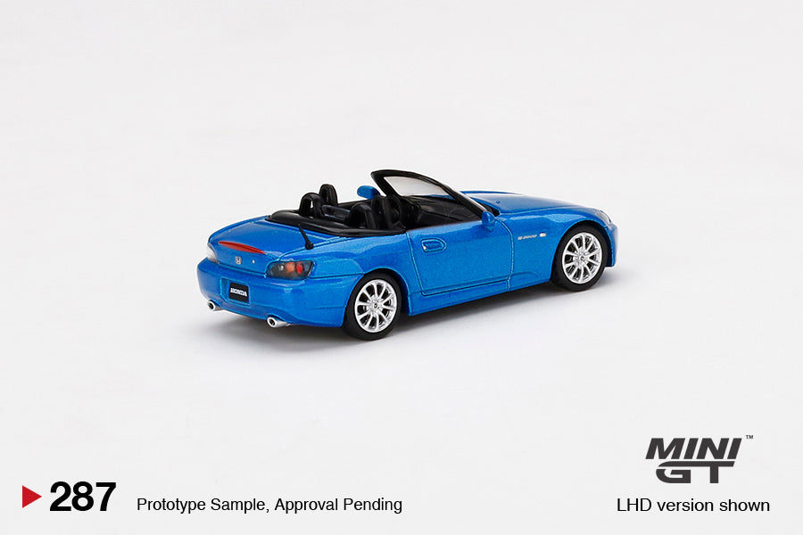 Mini GT - Honda S2000 (AP2) Laguna Blue Pearl - Scale 1/64 MGT00287-R