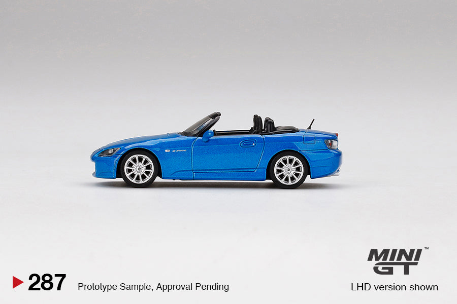 Mini GT - Honda S2000 (AP2) Laguna Blue Pearl - Scale 1/64 MGT00287-R