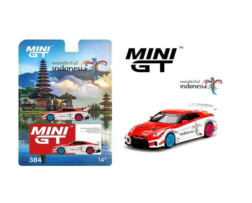[Indonesia Exclusive] Mini GT - LB-Silhouette WORKS GT NISSAN 35GT-RR Ver.1 Wonderful Indonesia Blister Packaging - Scala 1/64 MGT00384-R