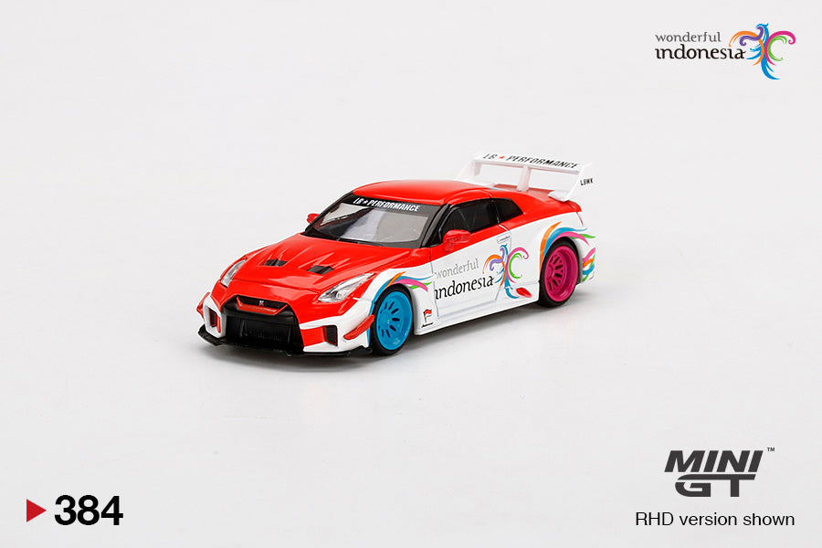 [Indonesia Exclusive] Mini GT - LB-Silhouette WORKS GT NISSAN 35GT-RR Ver.1 Wonderful Indonesia Blister Packaging - Scala 1/64 MGT00384-R