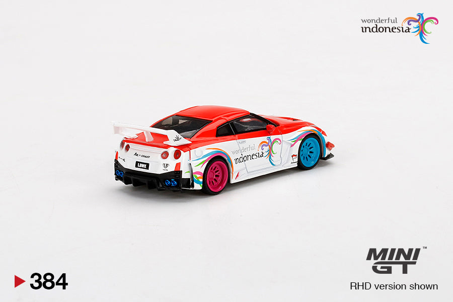 [Indonesia Exclusive] Mini GT - LB-Silhouette WORKS GT NISSAN 35GT-RR Ver.1 Wonderful Indonesia Blister Packaging - Scala 1/64 MGT00384-R