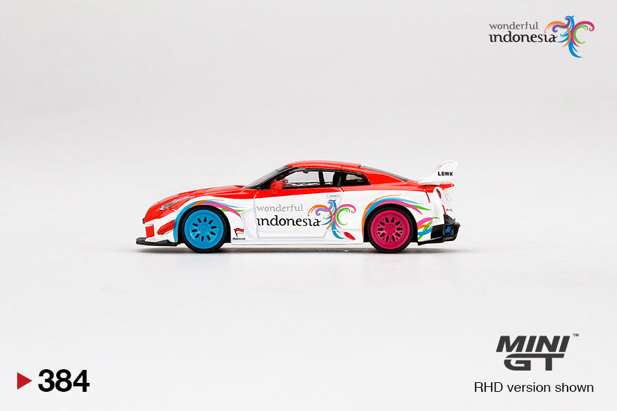 [Indonesia Exclusive] Mini GT - LB-Silhouette WORKS GT NISSAN 35GT-RR Ver.1 Wonderful Indonesia Blister Packaging - Scala 1/64 MGT00384-R