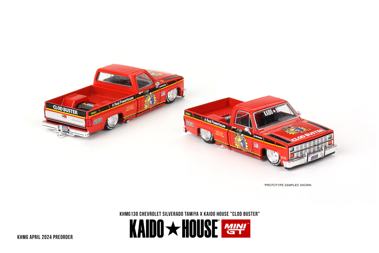 Mini GT - Chevrolet Silverado TAMIYA x KAIDO HOUSE "Clod Buster" - KAIDO HOUSE - Scala 1/64 KHMG130