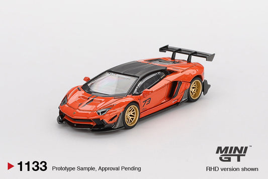 Mini GT - LB★WORKS Lamborghini Aventador Limited Edition Orange MDX 2025 - Scale 1/64 MGT01133-R