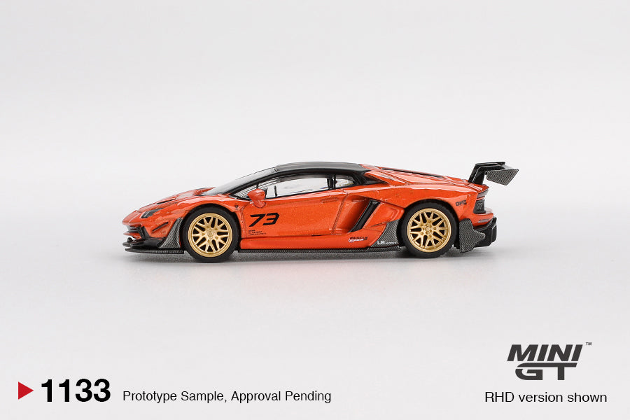 Mini GT - LB★WORKS Lamborghini Aventador Limited Edition Orange MDX 2025 - Scale 1/64 MGT01133-R