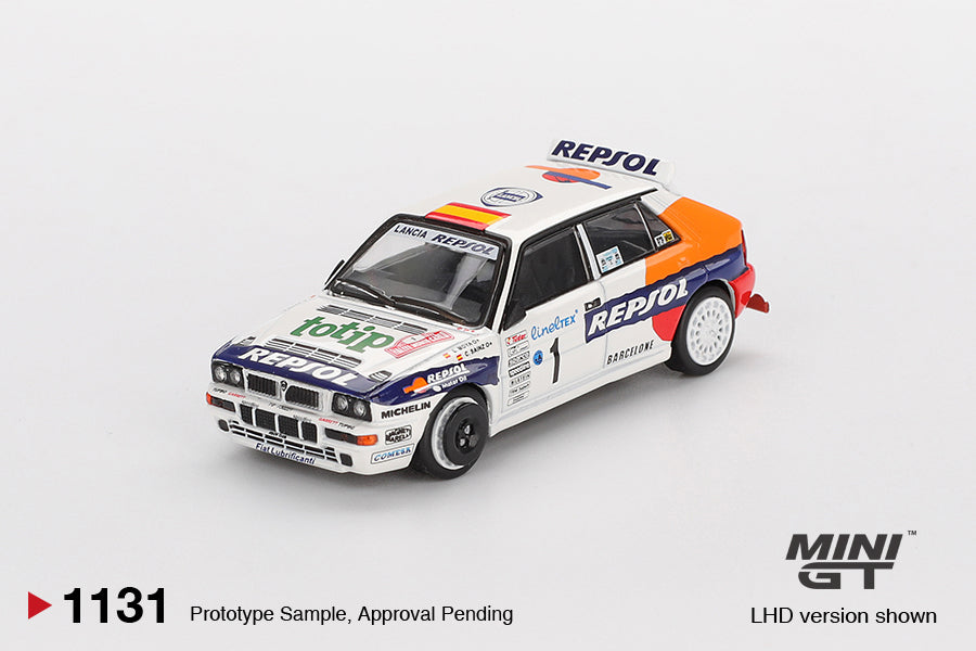 Mini GT - Lancia Delta HF Integrale Evoluzione #1 1993 Rallye Monte-Carlo - Scala 1/64 MGT01131-BL Blister Packaging