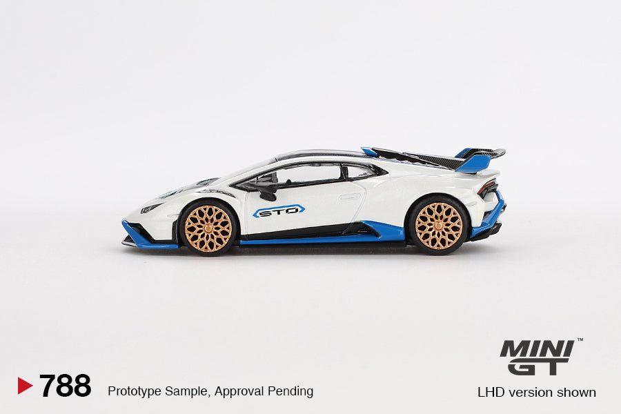 [PRE-ORDER] Mini GT - Lamborghini Huracán STO Bianco Asopo - Scala 1/64 MGT00788-L