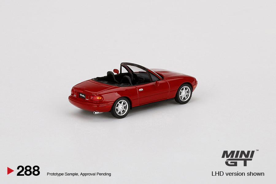 Mini GT - Mazda Miata MX-5 (NA) Classic Red LHD - Scala 1/64 MGT00288-L