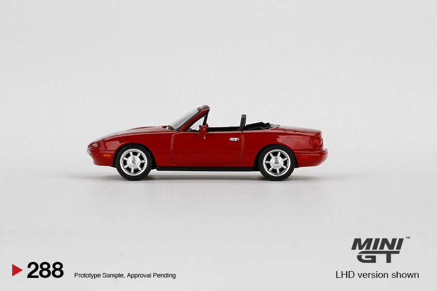 Mini GT - Mazda Miata MX-5 (NA) Classic Red LHD - Scala 1/64 MGT00288-L