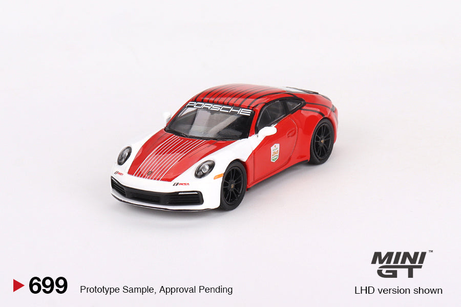 Mini GT - Porsche 911 (992) Carrera S Safety Car 2023 IMSA Daytona 24 Hrs - Scale 1/64 MGT00699