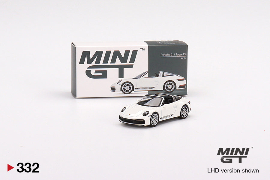 Mini GT - Porsche 911 Targa 4S White RHD - Scala 1/64 MGT00332-R