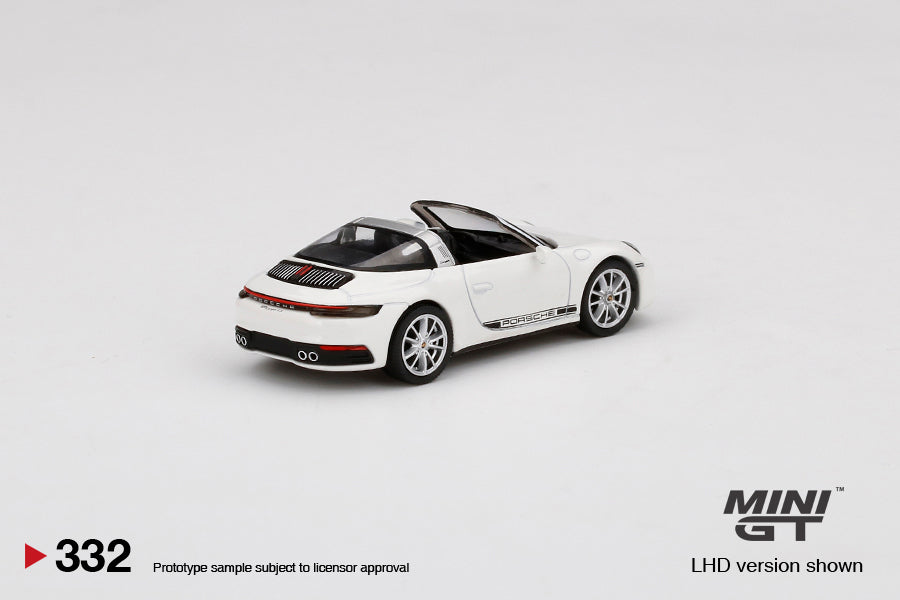 Mini GT - Porsche 911 Targa 4S White RHD - Scala 1/64 MGT00332-R