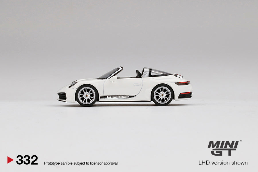 Mini GT - Porsche 911 Targa 4S White RHD - Scala 1/64 MGT00332-R