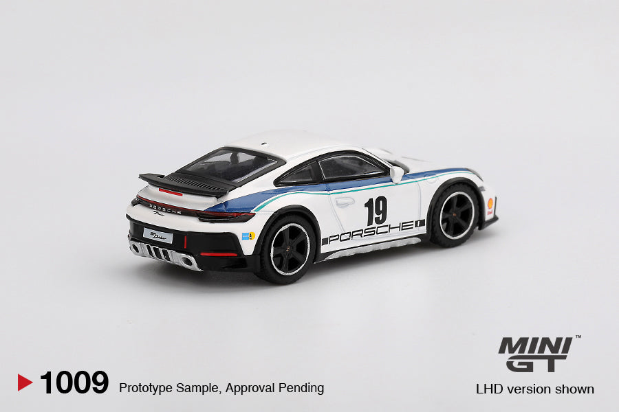 MINI GT - Porsche 911 (992) Dakar Rallye Design Package 74 2024 - Échelle 1/64 MGT01009-BL Emballage blister
