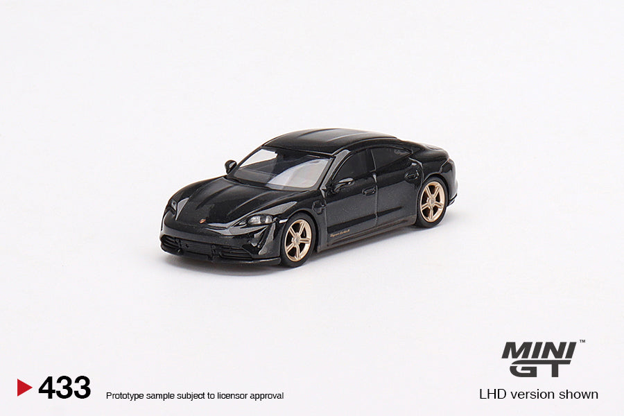 Mini GT - Porsche Taycan Turbo S Volcano Gray Metallic MiJo Exclusives - Scale 1/64 MGT00433-MJ