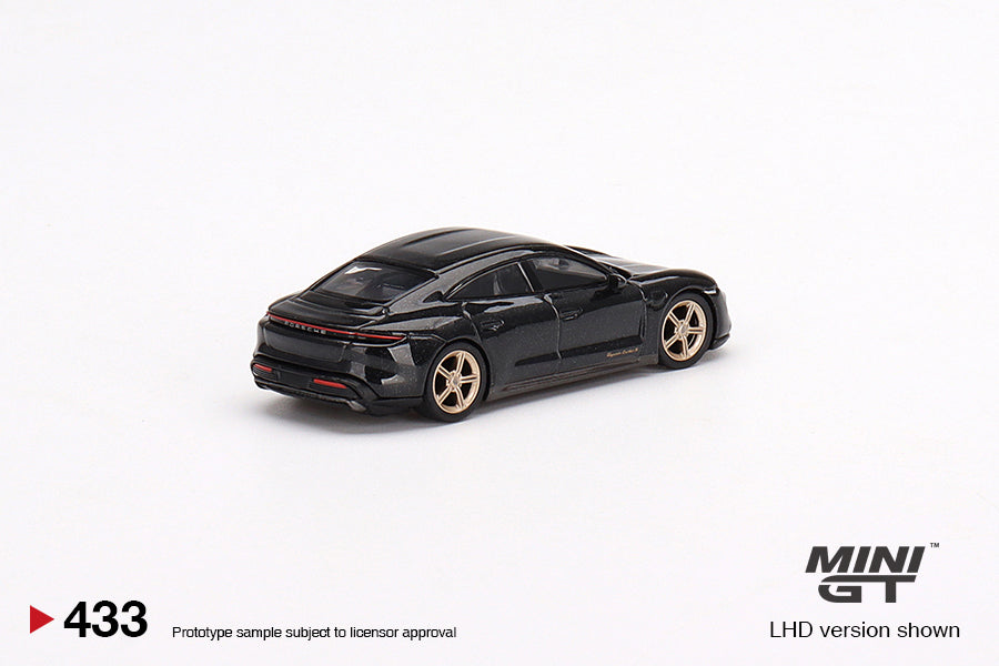 Mini GT - Porsche Taycan Turbo S Volcano Gray Metallic MiJo Exclusives - Scale 1/64 MGT00433-MJ