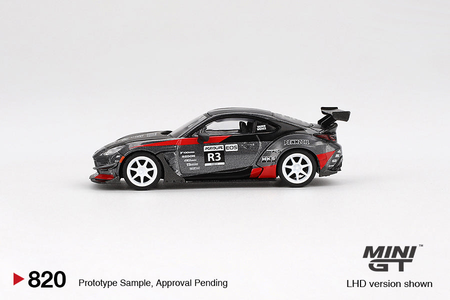 Mini GT - Toyota GR86 HKS Turbocharged Larry Chen's 2024 - Scale 1/64 MGT00820-BL