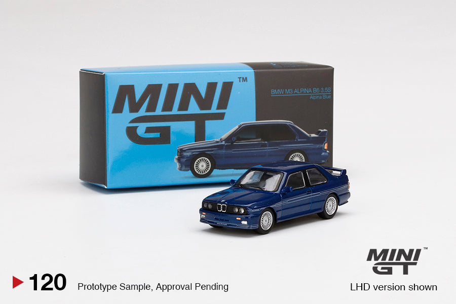 Mini Gt - BMW M3 (E30) ALPINA B6 3.5S Alpina Blue - Scala 1/64 MGT00120-L