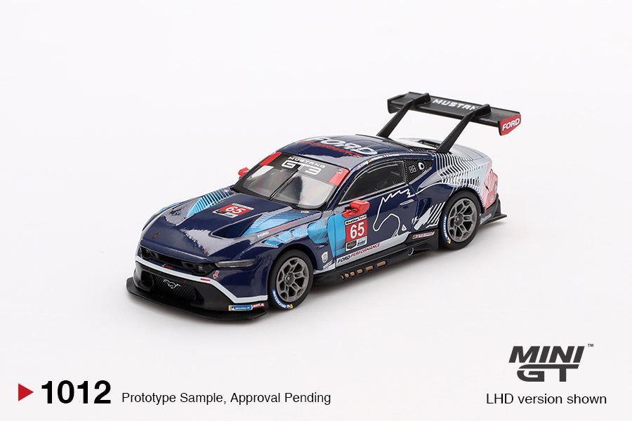 Mini Gt - Ford Mustang GT3 n° 65 Ford Multimatic Motorsports IMSA Daytona 24 Heures 2024 - Échelle 1/64 MGT01012-BL