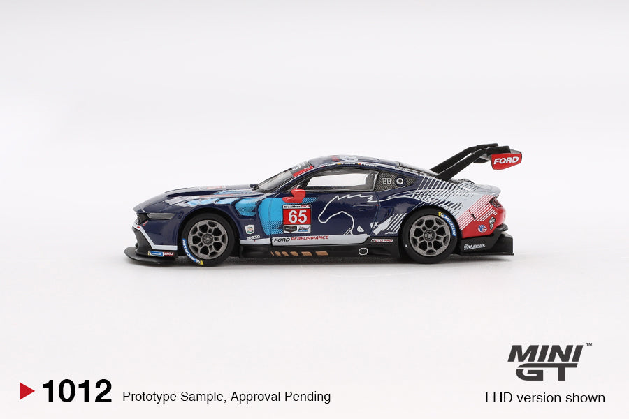 Mini Gt - Ford Mustang GT3 n° 65 Ford Multimatic Motorsports IMSA Daytona 24 Heures 2024 - Échelle 1/64 MGT01012-BL