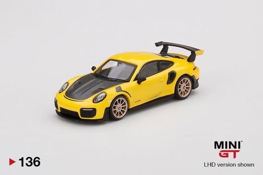 Mini Gt - Porsche 911 GT2 RS Racing Yellow - Scala 1/64 MGT00136-L