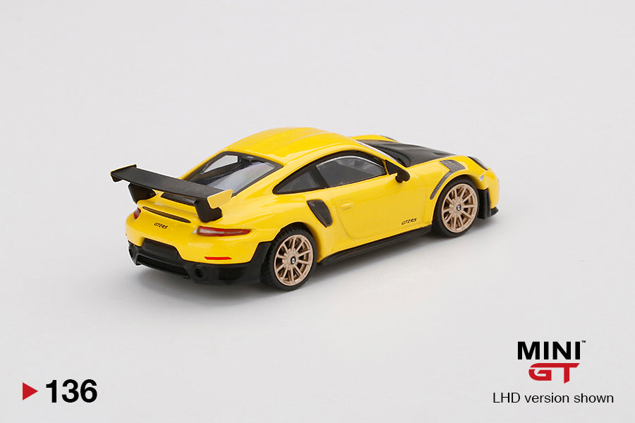 Mini Gt - Porsche 911 GT2 RS Racing Yellow - Scala 1/64 MGT00136-L