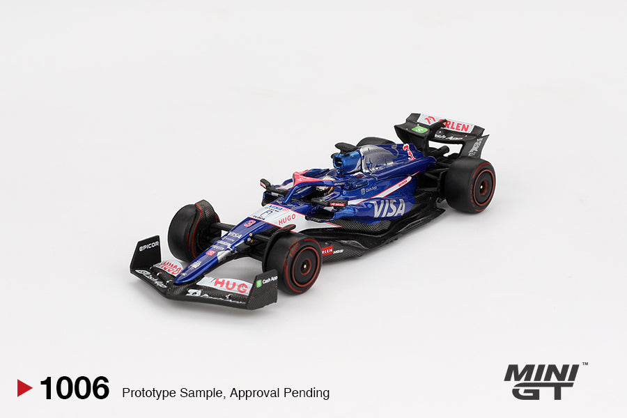 Mini Gt - Racing Bulls RB VCARB 01 #3 Daniel Ricciardo F1 2024 Bahrain GP - Scala 1/64 MGT01006-BL Blister Packaging