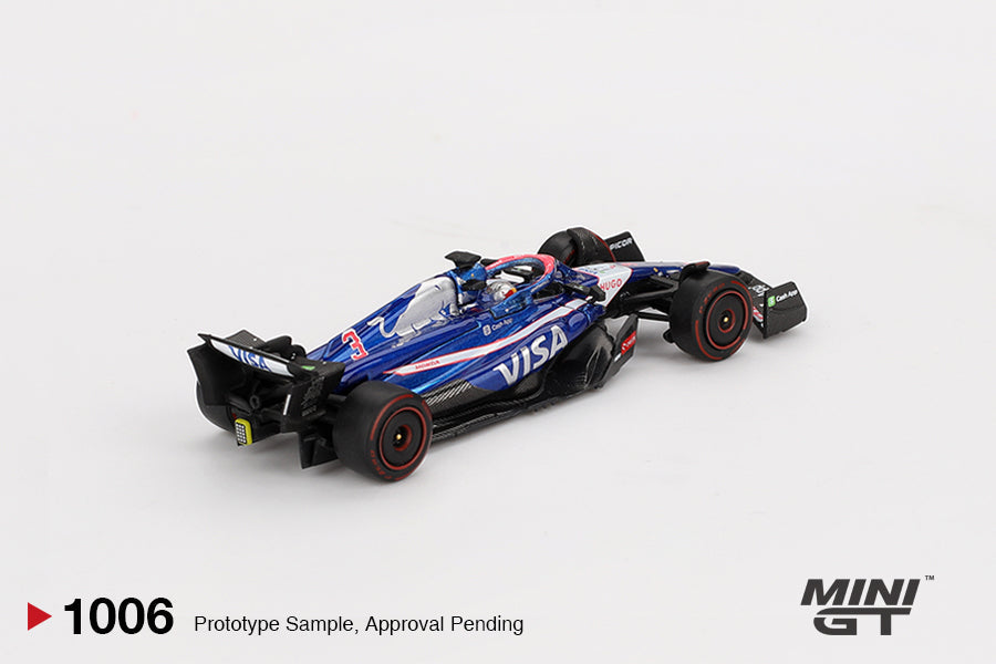 Mini Gt - Racing Bulls RB VCARB 01 #3 Daniel Ricciardo F1 2024 Bahrain GP - Scala 1/64 MGT01006-BL Blister Packaging