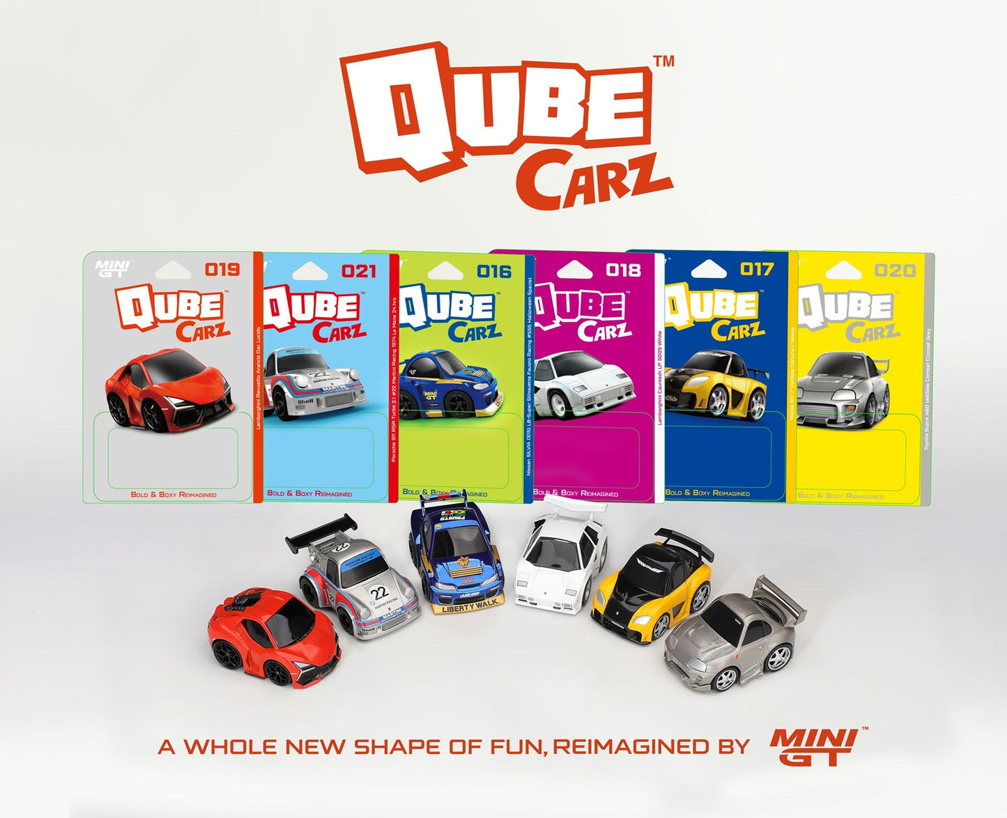 [PRE-ORDER] Mini Gt - Set di 6 modellini QUBE Carz Series Ver. 4 QZ-C004-SEA