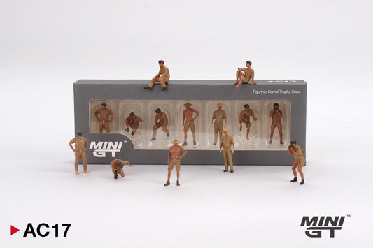 Mini GT - Camel Trophy Crew Metal Figurine - Scala 1/64 MGTAC17